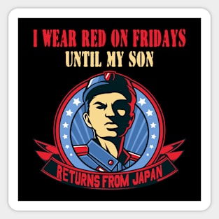 red friday son Sticker